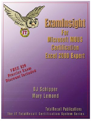 cover image of ExamInsight For Microsoft MOUS Certification Excel 2000 Expert